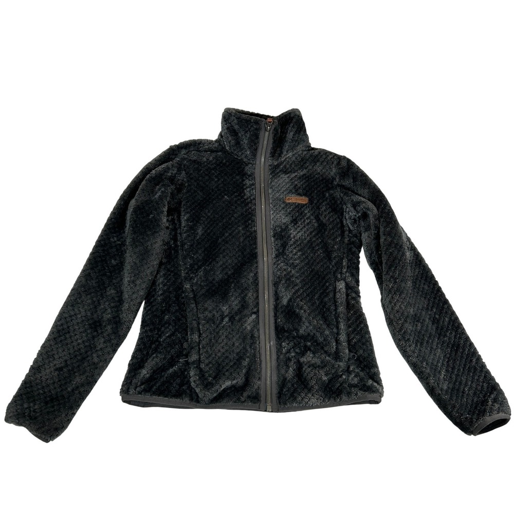 Columbia Womens Fire Side II Sherpa Fleece Full Zip Jacket Grey S AL1086